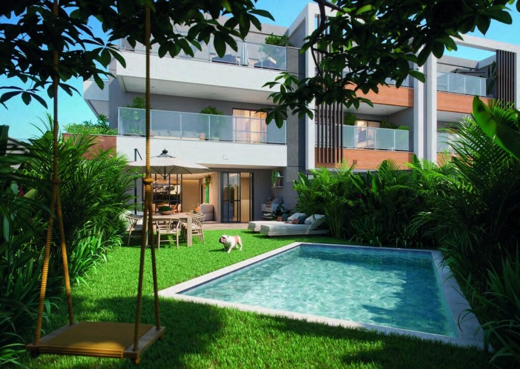 Casa do Claris com jardim, balanço e piscina privativa