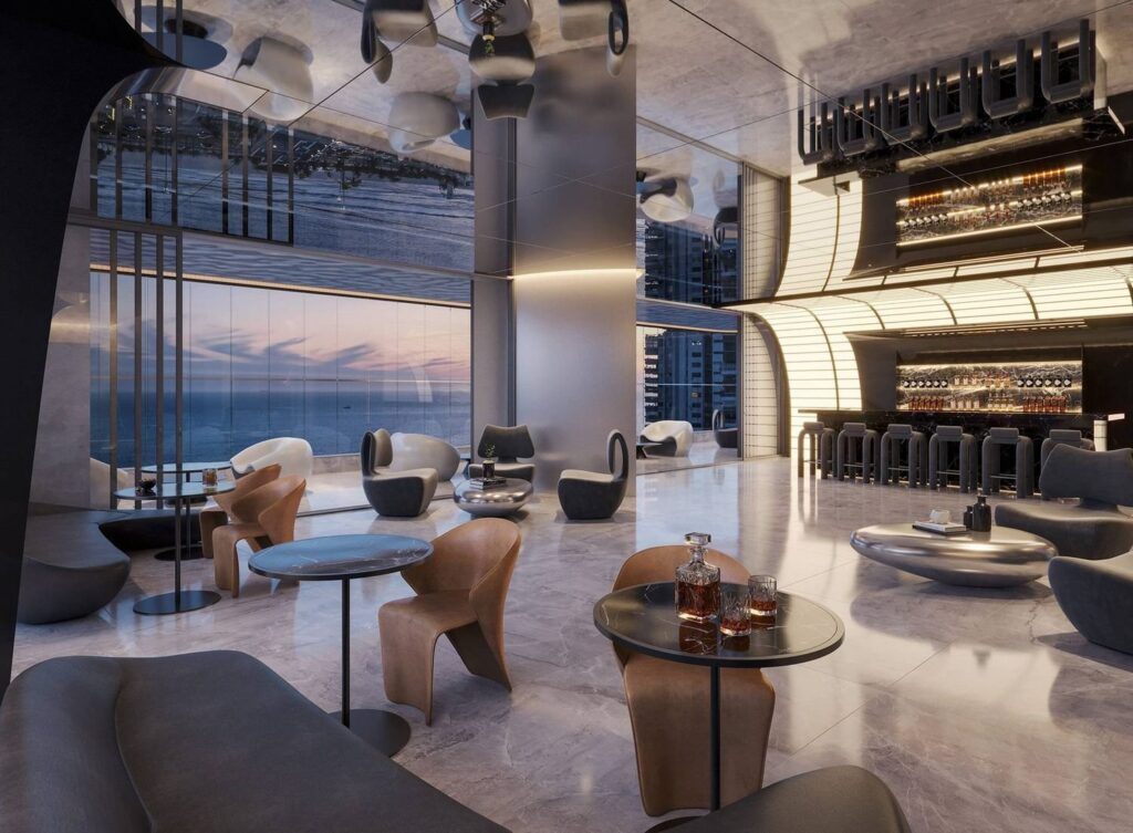 Party Space, o salão de festas de 160 m² do Coupé Tower