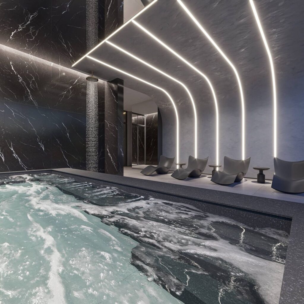 SPA com sauna úmida do Coupé Tower