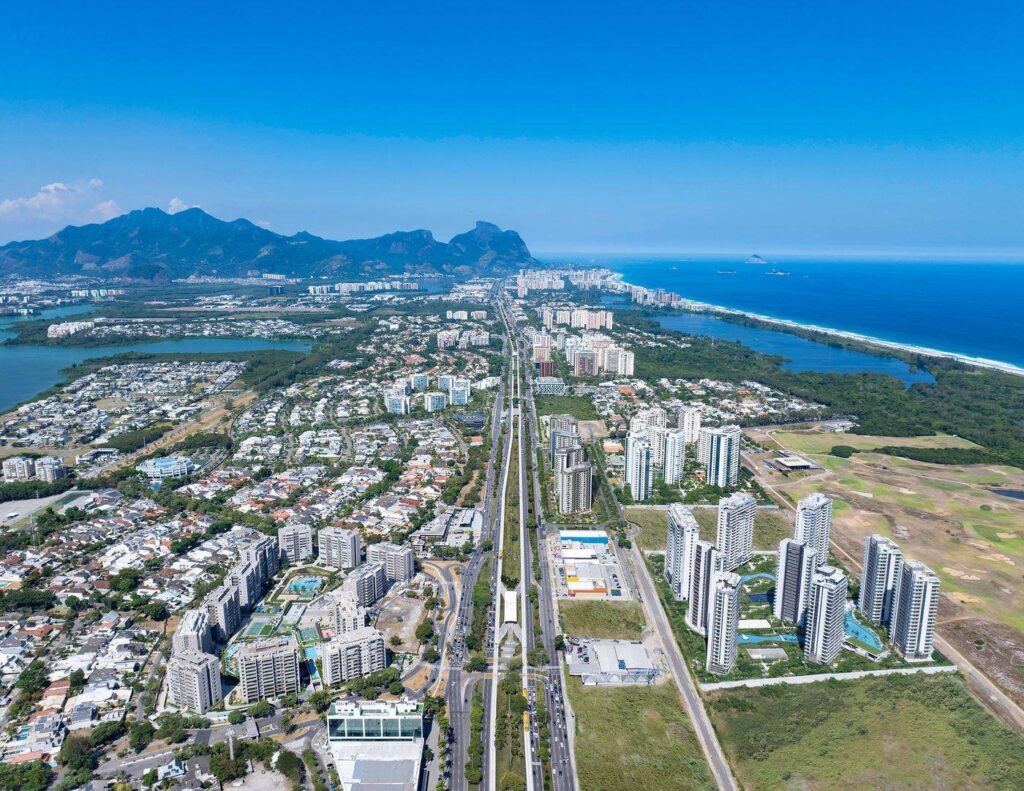Fotomontagem do complexo Epic Golf Residence junto ao Campo Olímpico de Golfe, na Barra da Tijuca