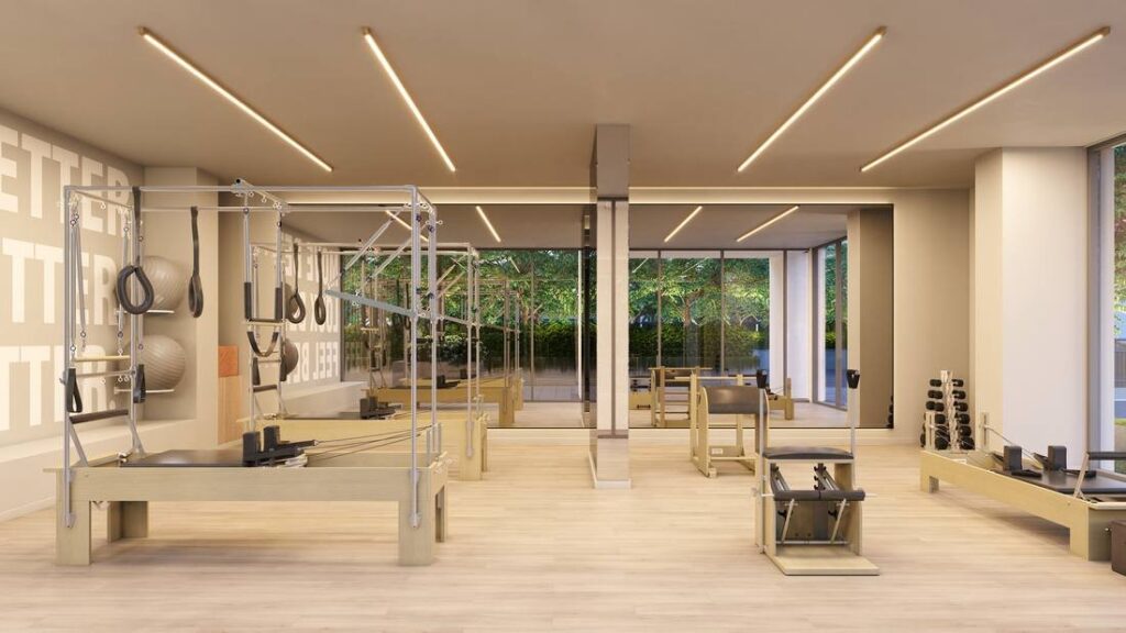 Sala de pilates do Grand Quartier Rio 2